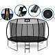 Aga SPORT EXCLUSIVE Батут 366 см черен + предпазна мрежа + стълба