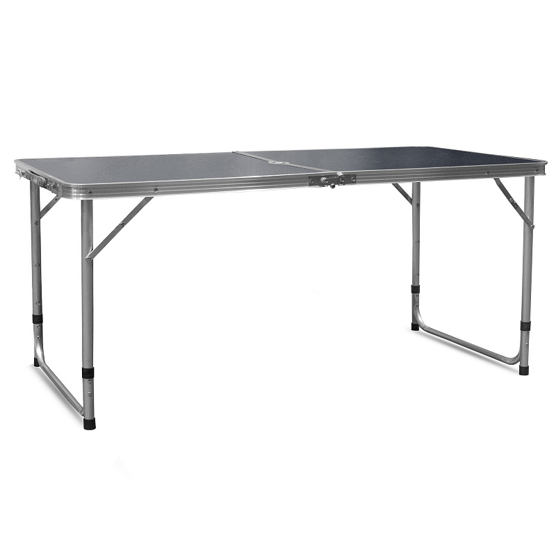 Aga Сгъваема къмпинг маса 120x60x54/60/70 см Сива