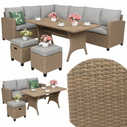 Градински ъгъл BIANCA - technicorattan beige