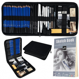 K101E КОМПЛЕКТ ЗА РИСУВАНЕ И СКИЦИРАНЕ 54 ЧАСТИ