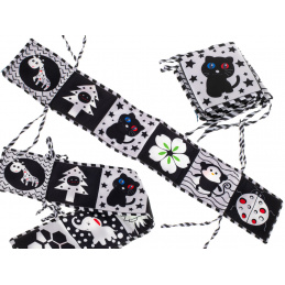 Контрастна сензорна книжка Aga - Ladybug and Friends Black and White