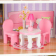 Aga Къщичка за кукли от MDF с мебели 70 cm Pink LED