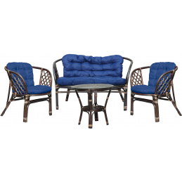 Aga Комплект от ратан BAHAMA Choco Dark Blue