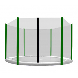 Aga Защитна мрежа 180 см за 6 пръта Черна мрежа / Тъмнозелена