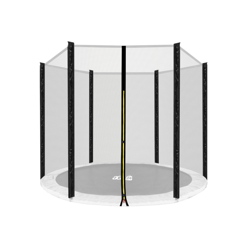 Aga Защитна мрежа 180 см за 6 пръчки Черна мрежа / Черна