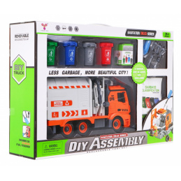 Интерактивен камион за боклук за деца 3+ Учене за екологията + 4 контейнера + карта за боклука