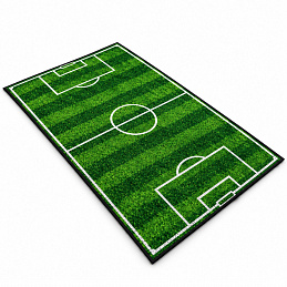 Aga4Kids Детски килим футболно игрище 150×100 см
