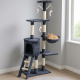Aga Драскало за котки 47x35x136 см Тъмно сиво