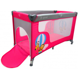 R-Sport Сгъваемо детско креватче за пътуване K2 Pink