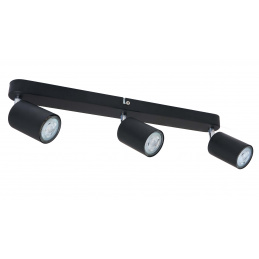 Прожектор за таван LED VIKI 3x GU10 черен