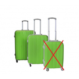 Комплект куфари за пътуване Linder Exclusiv, размер. M,L Green 2CZ035 - II. КАЧЕСТВО