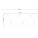 Светлинна завеса 138 LED USB студено бяла KS19756
