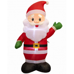 Надуваем Дядо Коледа с LED светлини - 125 см