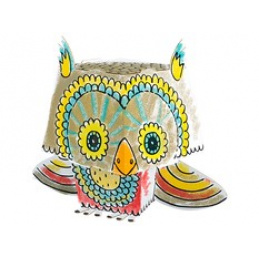 MONUMI 3D книга за оцветяване на сова 3+