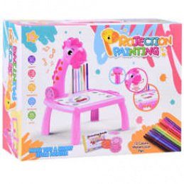 Проектор за диапозитиви Жираф 12 части TA0101 Розов