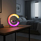 Aga RGB LED лампа 5в1 с безжично зарядно Бяла