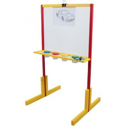 Aga4Kids Детска бяла дъска с предпазно стъкло S4