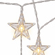 Linder Exclusiv Коледна светлина висулка звезди 40 LED топло бяло