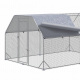 Ага Клетъчна ограда с покривало за кокошки 2,8x3,8x1,95 м