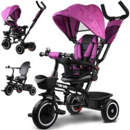 Детска количка за три колела Tiny Bike 3в1 с навес SP0650 Violet