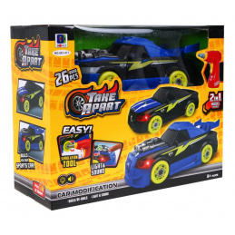 Сгъваеми спортни коли 2в1 за деца 3+ Електрическа отвертка + отвертка + звуци Светлини