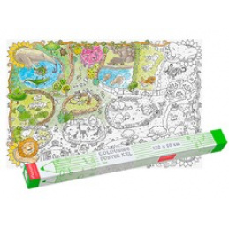 MONUMI Книга за оцветяване на пода XXL - Zoo 4+