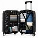 Aga Travel Комплект пътнически куфар MR4652 Black