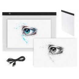 Aga Дъска за чертане LED осветена дъска за контури A3