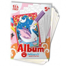 SABBIARELLI Пясъчна книжка за оцветяване Вълшебен свят 5+