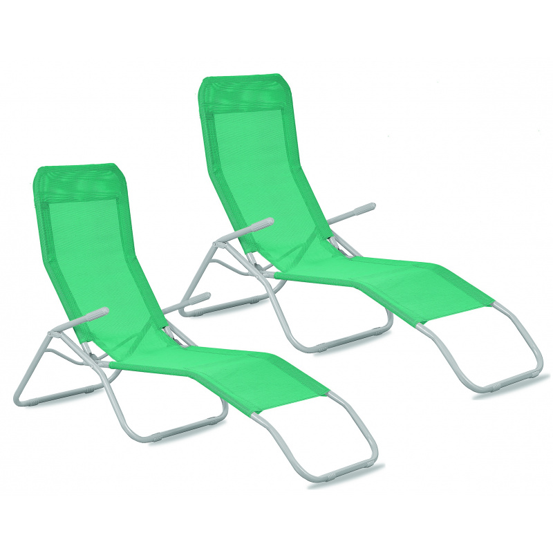 Aga 2x Градински шезлонг SIESTA Green