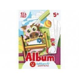 SABBIARELLI Пясъчна книжка за оцветяване Животни в природата 5+