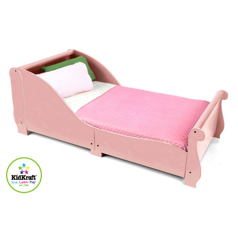 KidKraft Детско легло SLEIGH Pink 160x75 cm