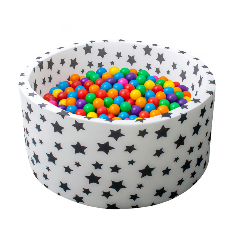 Aga Сух басейн 90x40 см с топки Звездички