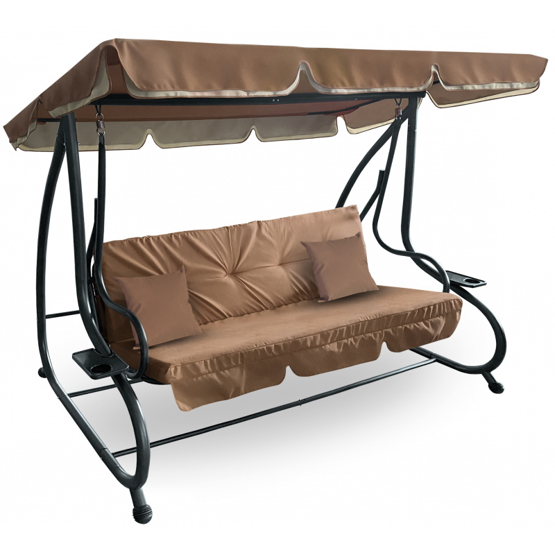 Aga Градинска люлка 2в1 GRANDLUX XXL Светло кафява