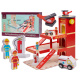 Детски дървен гараж Aga GANAO - Пожарна команда