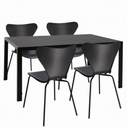 Комплект градински мебели маса + 4 стола TAMOE