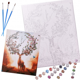 Aga Рисуване по номера 40x50cm елен