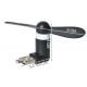 Мини вентилатор microUSB черен ISO 5770