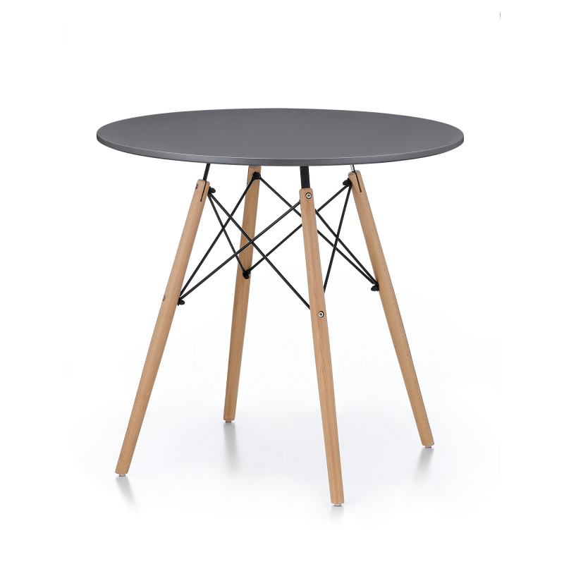 Маса за хранене Aga 80 см Сив