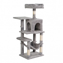 Ага Драскало за котки 36x46x110 см Сиво