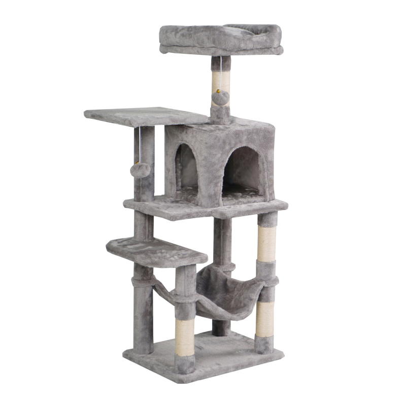 Ага Драскало за котки 36x46x110 см Сиво