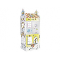 MONUMI 3D сгъваема книжка за оцветяване House Street 4+