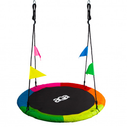 Aga Висяща люлка 120 см Шест цвята с флагове