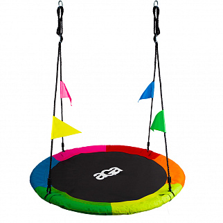 Aga Висяща люлка 120 см Шест цвята с флагове