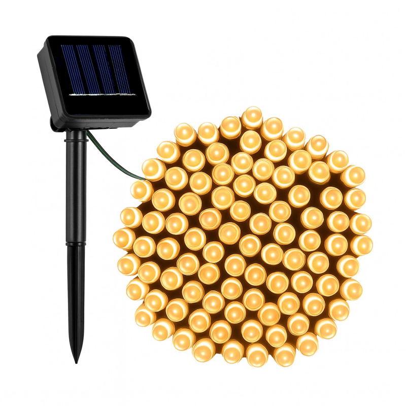 Linder Exclusiv Соларен светлинен гирлянд 150 LED Топло бяло