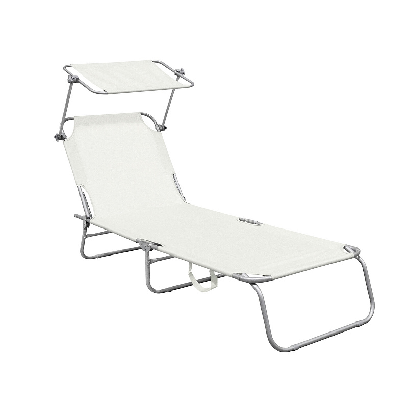 Linder Exclusiv Градински шезлонг с сенник Бежов 6DAZ604 - II. КАЧЕСТВО