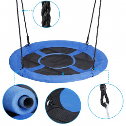 E1 R-SPORT BLUE Градинска люлка "Гнездо на чапла" 100 cm