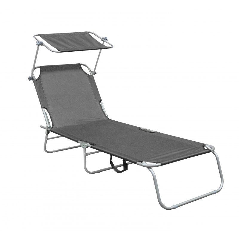 Aga Градински лежанката с балдахин Сив