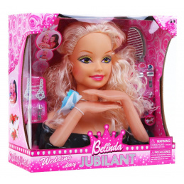 Руса кукла фризьорка за деца 3+ Фризьорски комплект + аксесоари