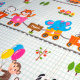 Aga4Kids Сгъваема постелка от пяна за деца 200x180 cm MR133
